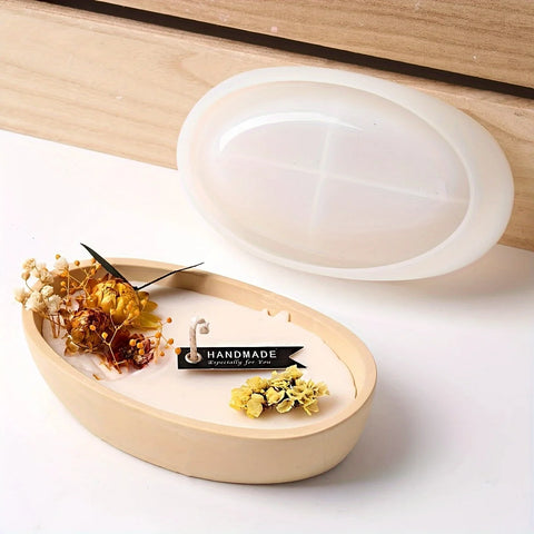 Reusable Oval Moulds - DIY Craft Moulds - Plaster and Cement Mixes, Candle Making Moulds, Soap Making Supplies, Craft Tools