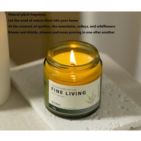 Tea Aroma Candle Gift Box for Home Bedroom Long lasting Fragrance Expansion Plant Soy Wax Fragrance Ornament with Handheld Gift