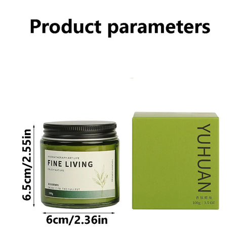 Tea Aroma Candle Gift Box for Home Bedroom Long lasting Fragrance Expansion Plant Soy Wax Fragrance Ornament with Handheld Gift