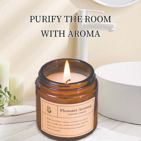 1pc Lavender Scented decorative candle, smokeless aromatic, cake candle fireworks room coconut wax home decor valentines