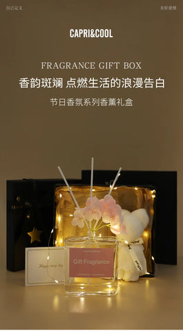 Birthday Party Set With No Fire Aromatherapy Essential Oil Bouquet Box For Girls' Bedroom Decoration Fragrance Gift