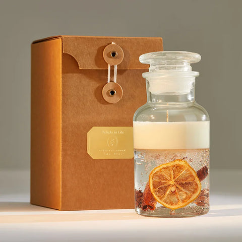 Handmade Aroma Candle Gift Box Dried Flower Fragrance Essential Oil Accompanying Gift Birthday Christmas Gift Holiday Decoration