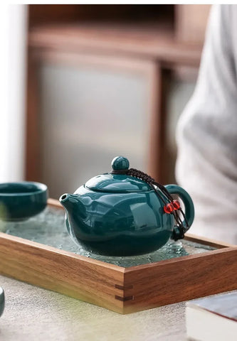 KungFu Tea Set Incense Burner Gift Box Ceremony One Pot Four Cups Can Sandalwood Incense Burner Chinese Ceramic Portable Tea Set