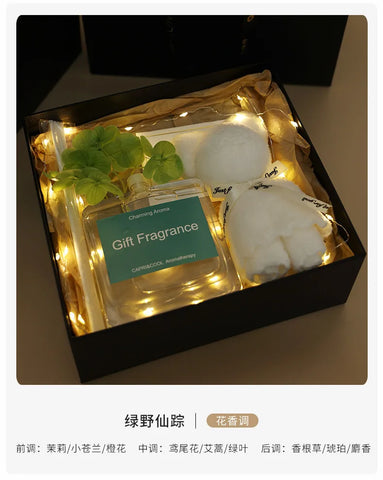Birthday Party Set With No Fire Aromatherapy Essential Oil Bouquet Box For Girls' Bedroom Decoration Fragrance Gift