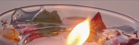 Real Flower Jelly Wax Scented Candle Bedroom Essential Oil Scented DIY Crystal Cup Wax with Hand Gift Fragrance