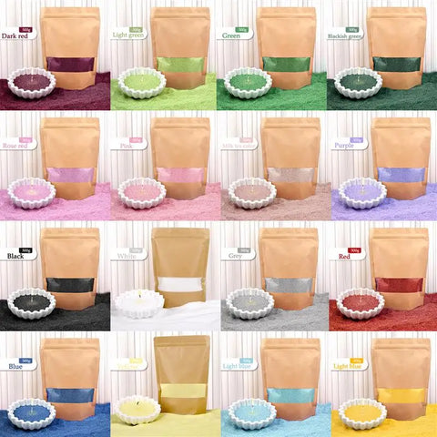 500g Colorful Sand Wax Particle Smokeless Layered Material DIY Sand Painting Wax Handmade Aromatherapy Candle Sand Wax