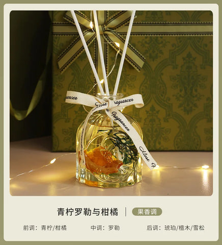 Scented candle gift set. Bedroom girl fragrance home fragrance. Birthday gift romance kit Rattan Fragrance cup wax soap gift box