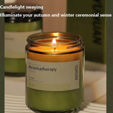 Tea Aroma Candle Gift Box for Home Bedroom Long lasting Fragrance Expansion Plant Soy Wax Fragrance Ornament with Handheld Gift