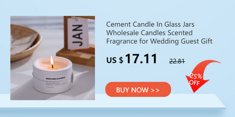 100% Natural Soy Wax Candles Jar Sandalwood Scented Black Candles Glass Container Home Decorative Vase