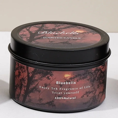 Scented Aromatic Candles Crystal Dried Flower Candle In Gold Tin Jars for Home Decoration Centerpiece Wedding Guest Gift Candles