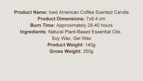 Scented Candles Coffee Flavored Candle Smokeless Soy Wax Candles Home Decoration m