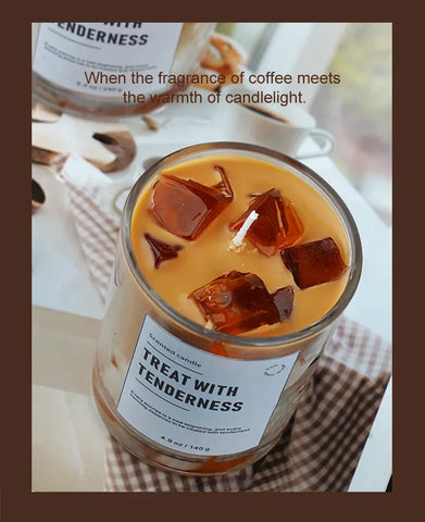 Scented Candles Coffee Flavored Candle Smokeless Soy Wax Candles Home Decoration m
