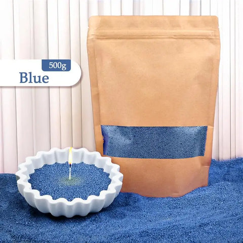500g Colorful Sand Wax Particle Smokeless Layered Material DIY Sand Painting Wax Handmade Aromatherapy Candle Sand Wax