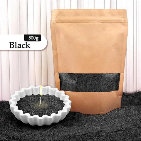 500g Colorful Sand Wax Particle Smokeless Layered Material DIY Sand Painting Wax Handmade Aromatherapy Candle Sand Wax