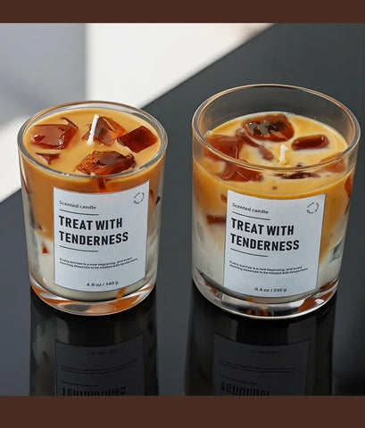 Scented Candles Coffee Flavored Candle Smokeless Soy Wax Candles Home Decoration m