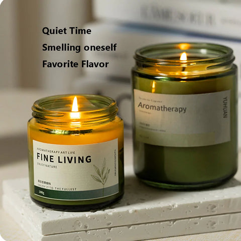 Tea Aroma Candle Gift Box for Home Bedroom Long lasting Fragrance Expansion Plant Soy Wax Fragrance Ornament with Handheld Gift