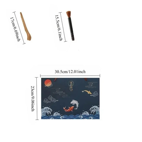 KungFu Tea Set Incense Burner Gift Box Ceremony One Pot Four Cups Can Sandalwood Incense Burner Chinese Ceramic Portable Tea Set