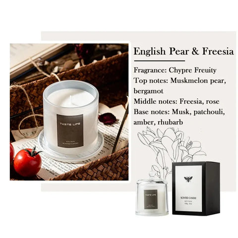 40 Hours Jar Scented Candle,Relaxing Aromatherapy Candle, Home Decoration Natural Soy Candle, Glass Jar Candle Gifts for Women