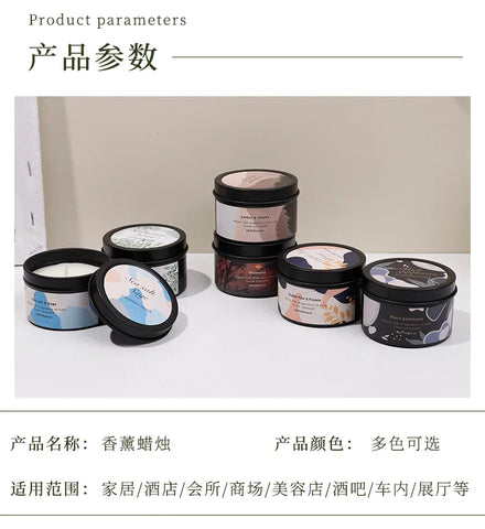 Scented Aromatic Candles Crystal Dried Flower Candle In Gold Tin Jars for Home Decoration Centerpiece Wedding Guest Gift Candles