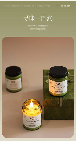 Scented candle gift set. Bedroom girl fragrance home fragrance. Birthday gift romance kit Rattan Fragrance cup wax soap gift box