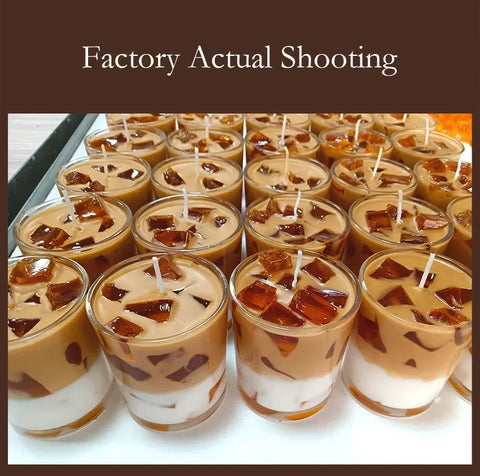 Scented Candles Coffee Flavored Candle Smokeless Soy Wax Candles Home Decoration m