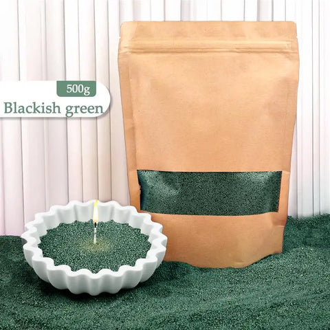 500g Colorful Sand Wax Particle Smokeless Layered Material DIY Sand Painting Wax Handmade Aromatherapy Candle Sand Wax