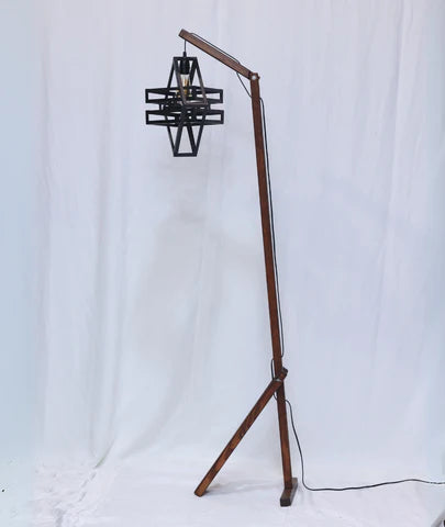 The Happy Floor Wooden Lamp