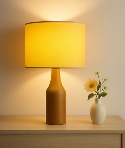 VECTOR Table Lamp | Wooden Bedside Lamp