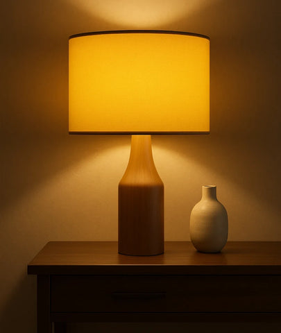 VECTOR Table Lamp | Wooden Bedside Lamp