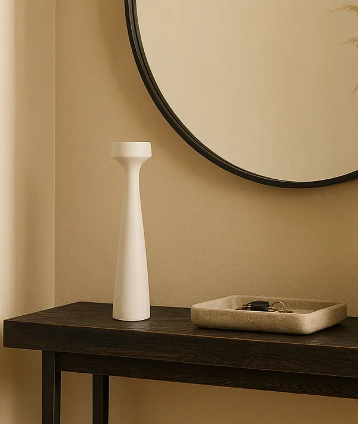 DIY Oak Wooden Candlestick Holder