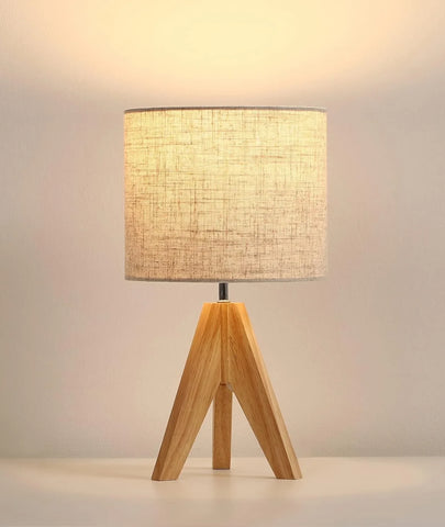 Dewenwils Tripod Wooden Lamp