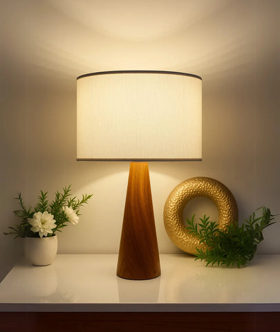 OAK TABLE LAMP