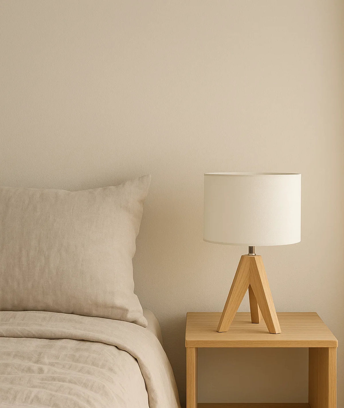 Dewenwils Tripod Wooden Lamp