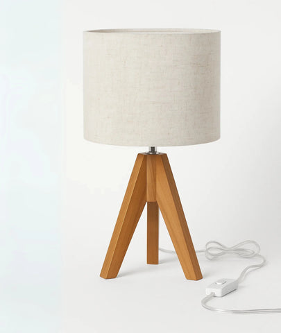 Dewenwils Tripod Wooden Lamp